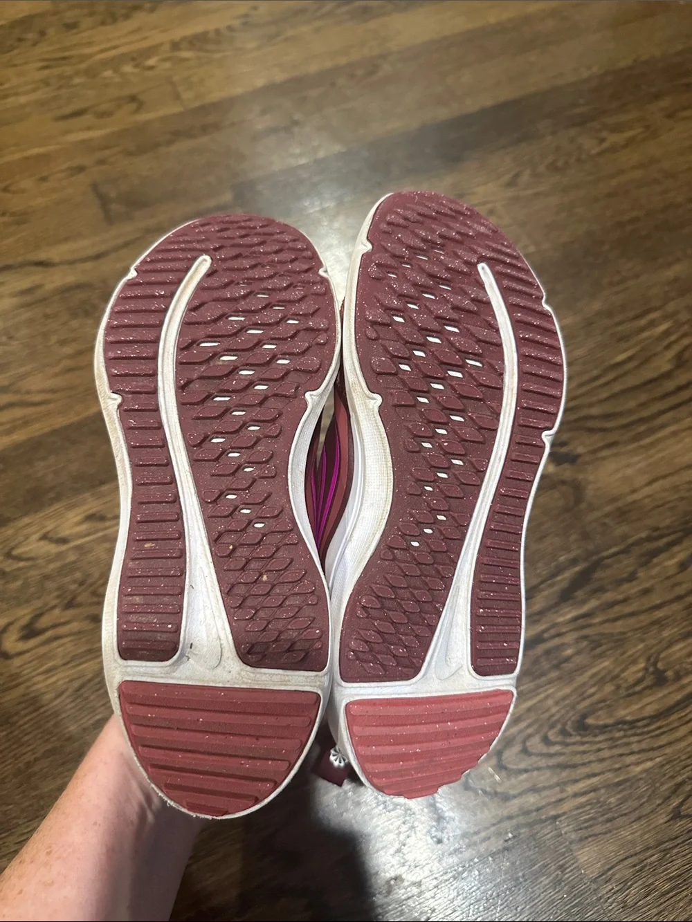 Nike Kids Maroon and Bright Pink Athletic Sneakers